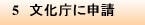 5 文化庁に申請