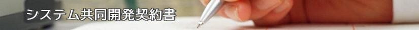 システム共同開発契約書 - 契約書作成事務所